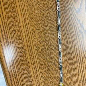 Elegant connemara marble and Silver Women's Bracelet